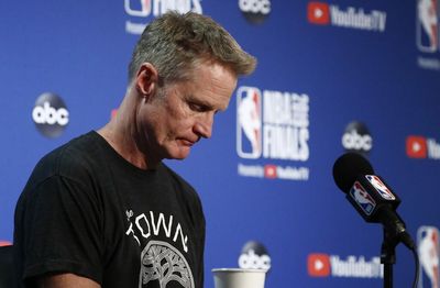 Warriors’ Steve Kerr made an impassioned speech following the horrific school shooting in Texas