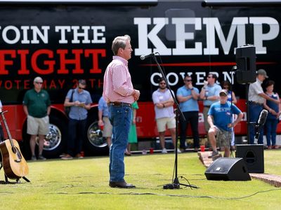 Georgia election results: Trump foe Brian Kemp wins primary as Herschel Walker secures GOP Senate nom