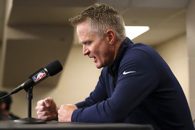 Watch: Warriors’ Steve Kerr delivers emotional response to Texas school shooting