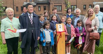 Japan gifts dozens of cherry blossom trees to a Lanarkshire park
