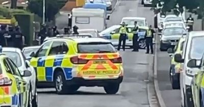 Knife seized and man arrested after armed police descend on Newport street