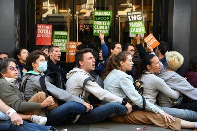 French green activists block TotalEnergies' annual meeting