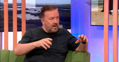 Ricky Gervais stuns Alex Jones on The One Show after declaring 'I'm going to die soon'