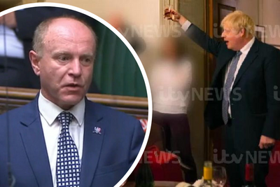 Tory MP claims Boris Johnson was 'saluting' staff at boozy lockdown party