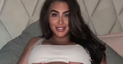 Lauren Goodger shows off her baby bump as she prepares to give birth for second time