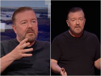 Ricky Gervais defends ‘taboo’ jokes following backlash to Netflix special: ‘They don’t mean anything’