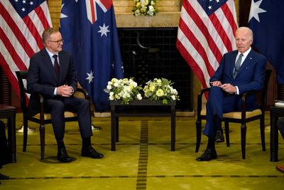 Biden pretends to storm out of meeting when Australian PM mentions NRA