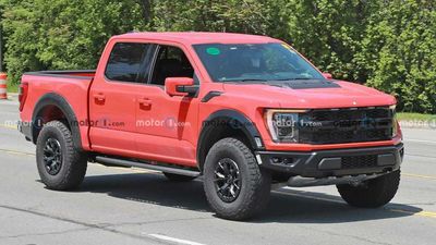 Ford F-150 Raptor R Spied Without Camo, Except For One Spot On Grille