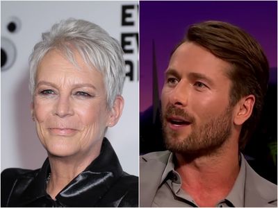 Glen Powell says Jamie Lee Curtis gave him a condom with her face on it after sex scene