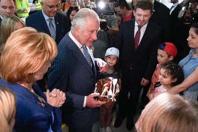 UK's Prince Charles visits Ukrainian refugees in Romania