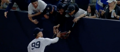 MLB fans weren’t happy after a Yankees fan took a baseball from Aaron Judge out of a young kid’s glove