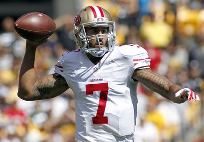 Colin Kaepernick working out for the Las Vegas Raiders