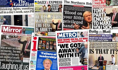 ‘Failure of leadership’: what the papers say about Johnson and the Sue Gray Partygate report