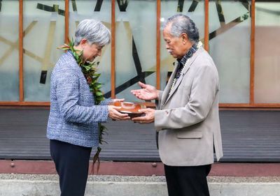 Penny Wong tells Pacific nations ‘we have heard you’ as Australia and China battle for influence