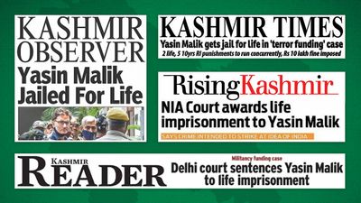 How Kashmir's English papers covered Yasin Malik's sentencing