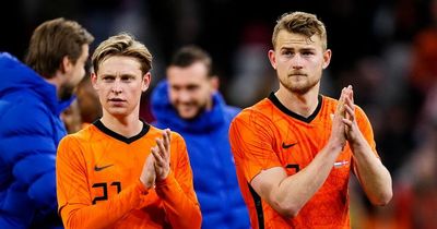 Manchester United target Frenkie de Jong and Matthijs de Ligt have dropped a reunion hint