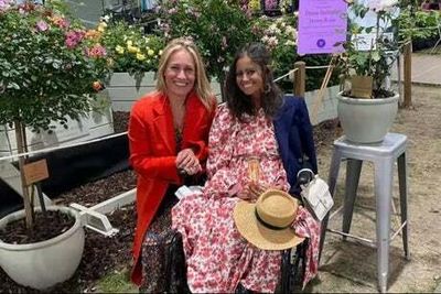 Deborah James visits Chelsea Flower Show to see rose named after her