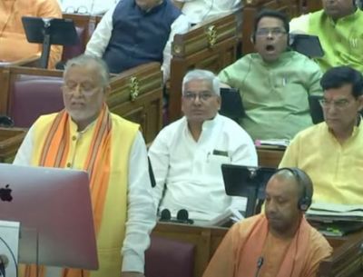 UP Assembly: Some members taking a nap during Budget presentation by FM Khanna