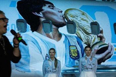 Diego Maradona tribute aeroplane launched in Argentina ahead of World Cup