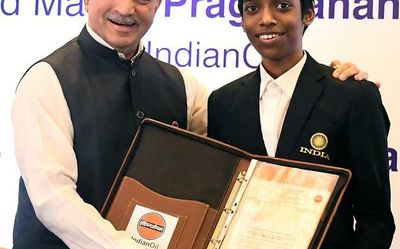 Praggnanandhaa joins the IOC family