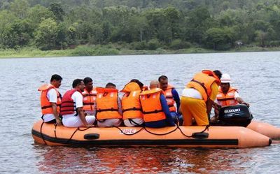 Drill on rescue and relief conducted in Harangi backwaters