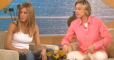 Ellen DeGeneres gave Jennifer Aniston strange gift for Brad Pitt in first ever show