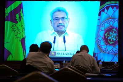 Sri Lankan leader seeks world's help during financial crisis