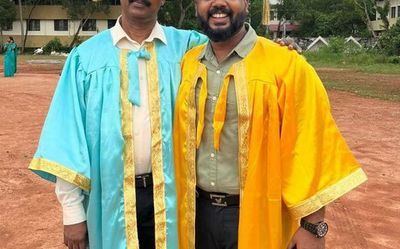 Double joy for father, son at convocation