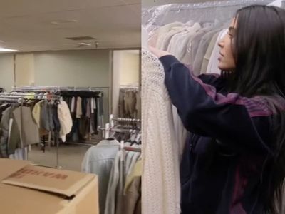 Kim Kardashian visits fashion archive where 30,000 pieces of her clothing are stored in warehouse