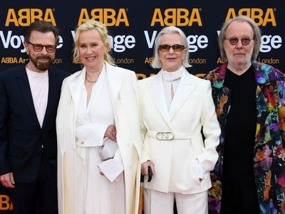 Abba Voyage: Band make first public appearance together in 14 years on red carpet of concert premiere