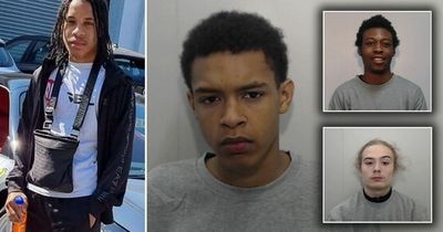 Mum of murdered teen hits out at killer, 17, for making 'cutthroat' gesture at her in court as he's jailed for life alongside two men