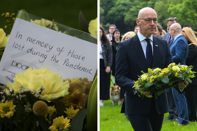 Tears as Scotland's national Covid memorial is officially opened