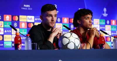 Andy Robertson leaves Trent Alexander-Arnold fuming with short Gary Neville comparison