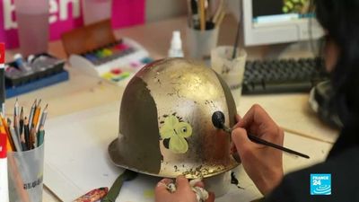 Russian and Ukrainian artists united against war through art in Paris