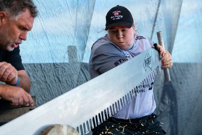 Making the cut: Australians bid to dominate world of woodchopping