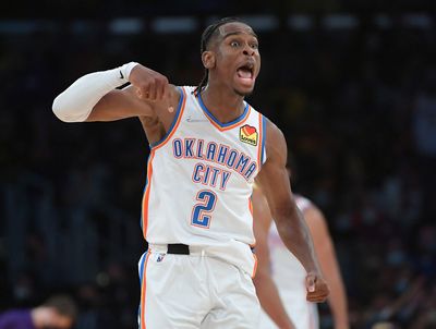 The 12 best scoring games for a Thunder player during the 2021-22 regular season