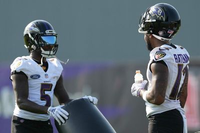 Ravens WR Rashod Bateman shares what went through his head when Marquise Brown was traded to Cardinals