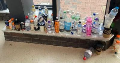 Angry woman hits out at Leeds Bradford Airport for huge pile of plastic bottles