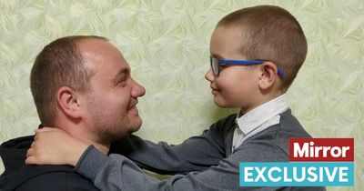 Brave Ukrainian boy who fled before Russian invasion is finally reunited with hero dad
