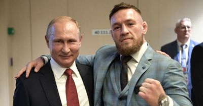 Conor McGregor criticised by Ukraine President Volodymyr Zelensky for 2018 photo with Vladimir Putin