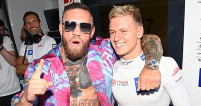 Conor McGregor's "random crossover" with Mick Schumacher in Monaco leaves F1 fans baffled