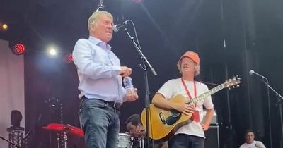 Sir Kenny Dalglish addresses Liverpool supporters on stage in Paris fan park ahead of Champions League final