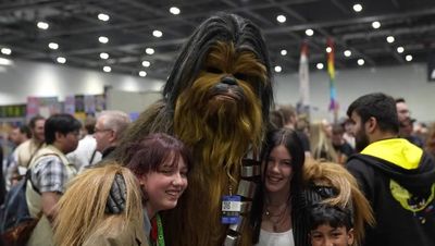 Hundreds of cosplayers and comic-book fans gather at London’s ComicCon