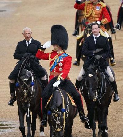 Prince William leads Trooping the Colour full dress rehearsal