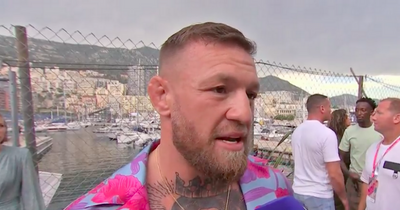 Conor McGregor gives fitness update as UFC star watches F1 action in Monaco