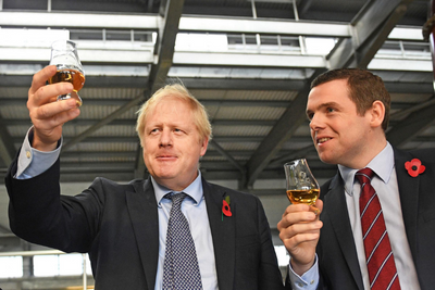 Boris Johnson waters down ministerial code, but Douglas Ross stays silent