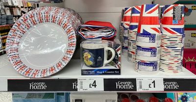 Jubilee decorations from B&M, Tesco, Asda, Amazon, M&S and Aldi