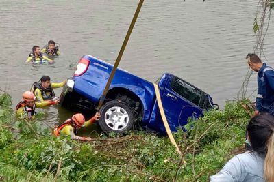 Pickup plunges into old mine, woman killed