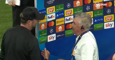 Jurgen Klopp and Carlo Ancelotti spotted sharing moment after Real Madrid beat Liverpool