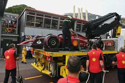Ferrari changes Sainz’s gearbox after Monaco F1 qualifying crash